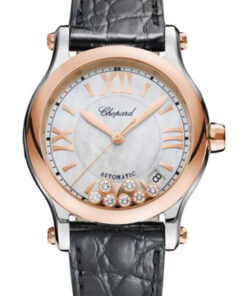 Đồng Hồ Chopard 278559-6008 - Happy Sport Round - 36mm - Steel and Rose GoldĐồng Hồ Chopard 278559-6008 - Happy Sport Round - 36mm - Steel and Rose Gold
