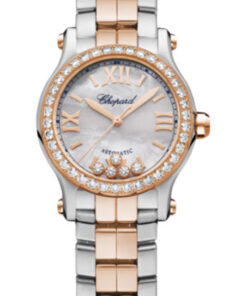 Đồng Hồ Chopard 278573-6021 - Happy Sport Round - 30mm - Steel and Rose GoldĐồng Hồ Chopard 278573-6021 - Happy Sport Round - 30mm - Steel and Rose Gold