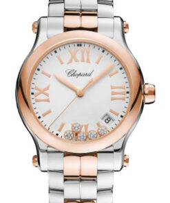 Đồng Hồ Chopard 278582-6002 - Happy Sport Round - 36mm - Steel and Rose GoldĐồng Hồ Chopard 278582-6002 - Happy Sport Round - 36mm - Steel and Rose Gold