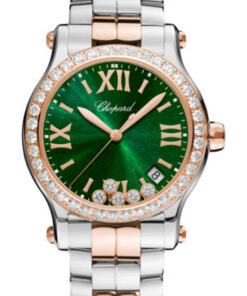 Đồng Hồ Chopard 278582-6008 - Happy Sport Round - 36mm - Steel and Rose GoldĐồng Hồ Chopard 278582-6008 - Happy Sport Round - 36mm - Steel and Rose Gold