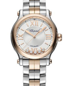 Đồng Hồ Chopard 278608-6002 - Happy Sport Round - 33mm - Steel and Rose GoldĐồng Hồ Chopard 278608-6002 - Happy Sport Round - 33mm - Steel and Rose Gold