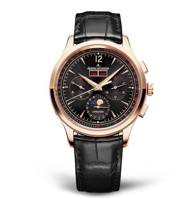 Jaeger-LeCoultre - Lịch Chronograph Master Control bằng Vàng Hồng với Mặt số Đen