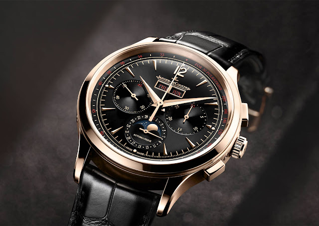 Jaeger-LeCoultre - Lịch Chronograph Master Control bằng Vàng Hồng với Mặt số Đen