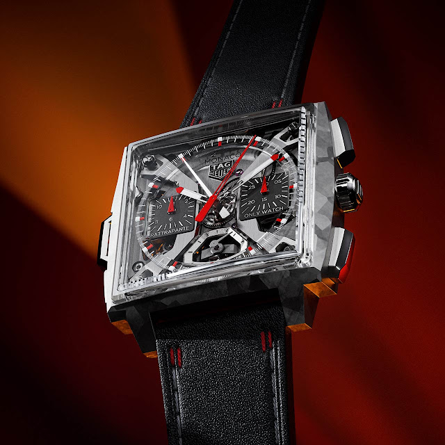 Chiếc đồng hồ TAG Heuer - Monaco Split-Seconds Chronograph ra mắt trong sự kiện Only Watch 2023