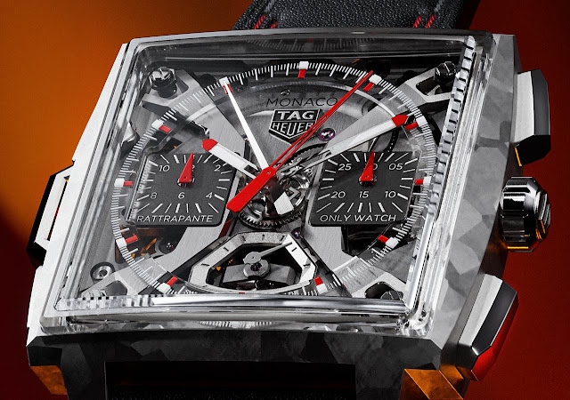 Chiếc đồng hồ TAG Heuer - Monaco Split-Seconds Chronograph ra mắt trong sự kiện Only Watch 2023
