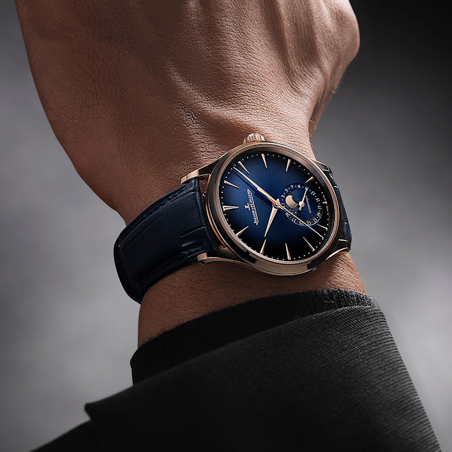 Jaeger-LeCoultre - Master Ultra Thin Moon với mặt số màu xanh gradient