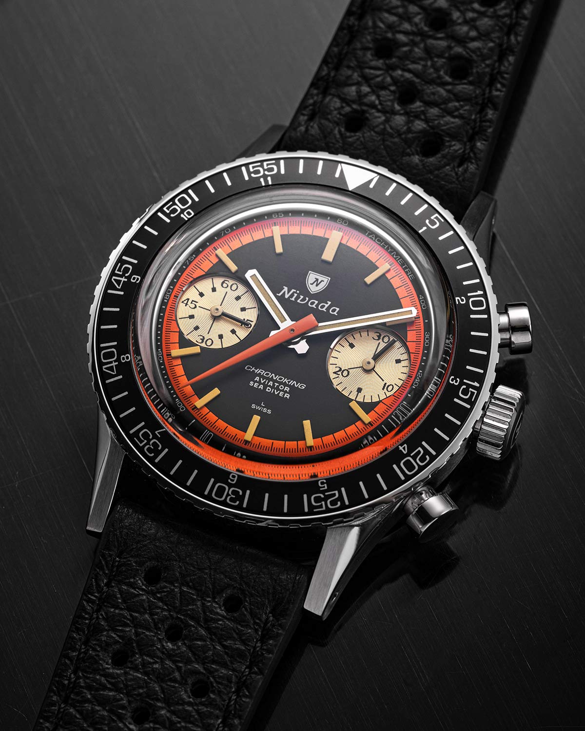 Niwala phát hành phiên bản giới hạn Charonoking 'Paul Neumann' Orange Pjoux 23 Vz