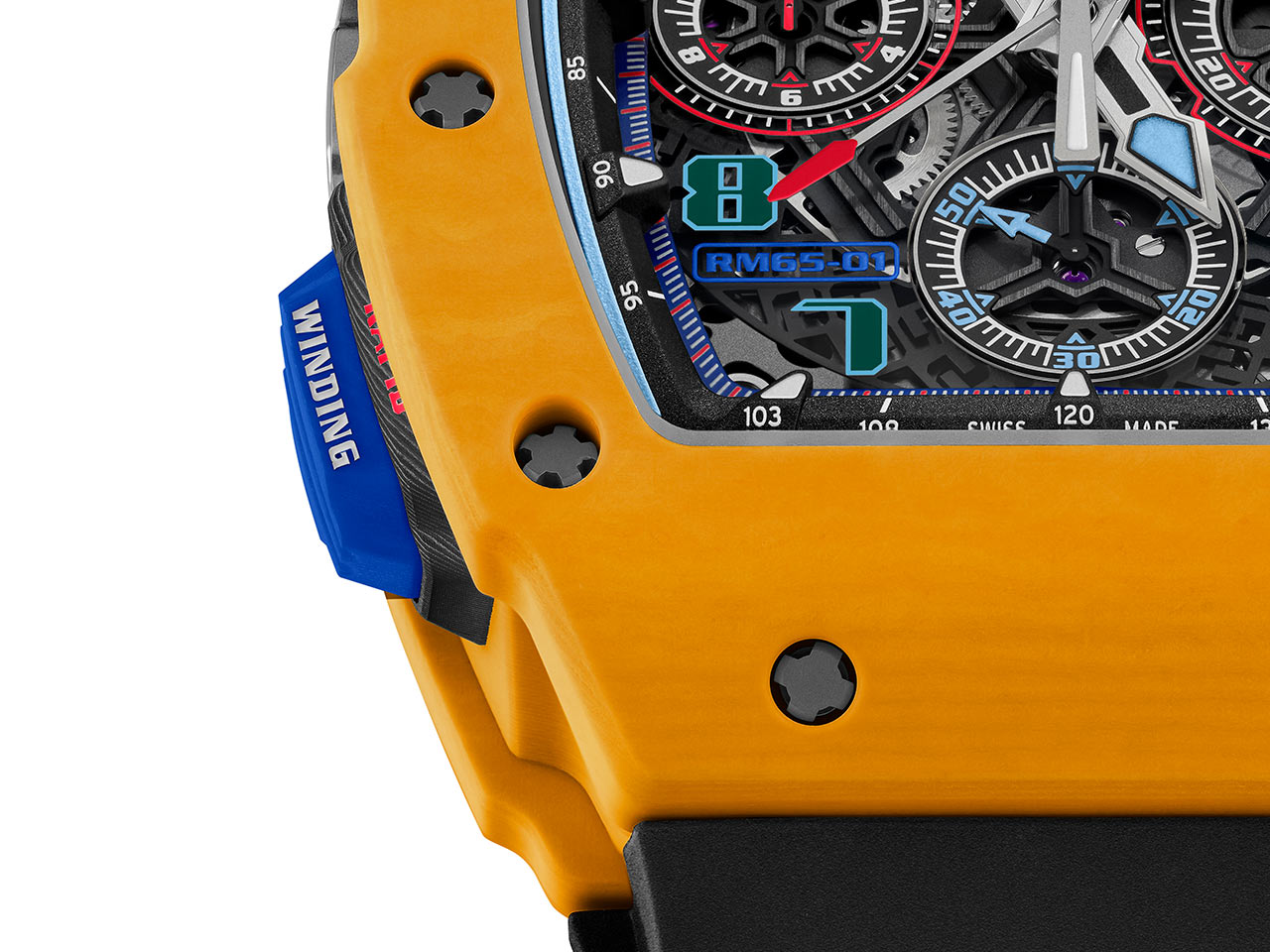 Richard Mille RM 65-01 Chronograph xanh pastel và vàng đậm mới