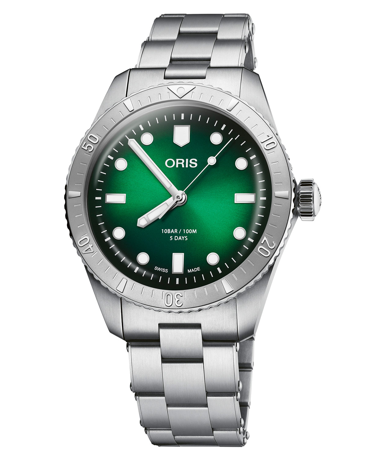 Ra mắt chiếc đồng hồ Oris Divers Sixty-Five Calibre 400 38mm màu xanh lá