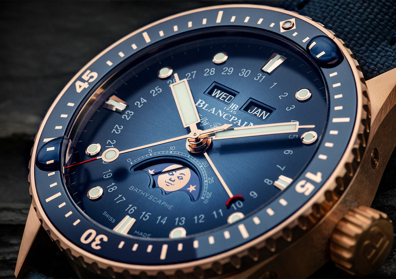 Blancpain Fifty Fathoms Bathyscaphe phiên bản vàng toàn bộ