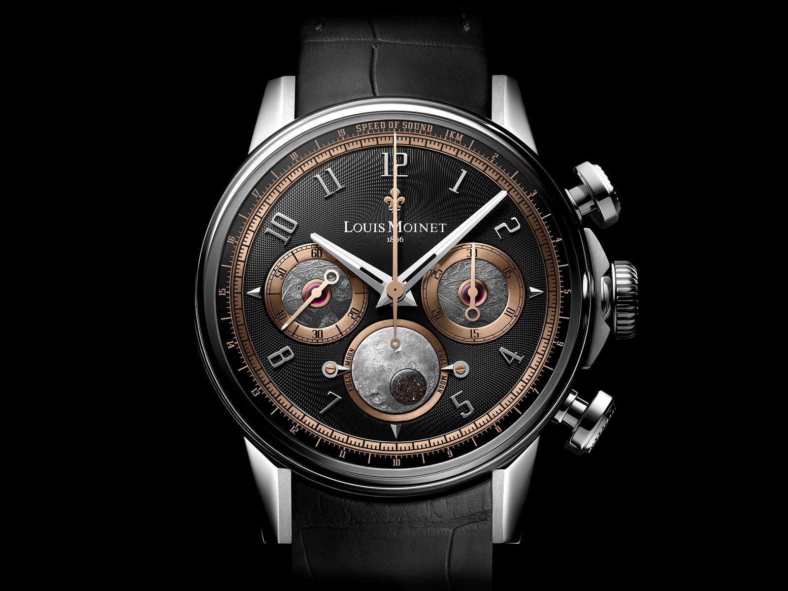 Louis Moinet Speed ​​of Sound: Phiên bản kỷ niệm 20 năm với thiên thạch mặt trăng hiếm