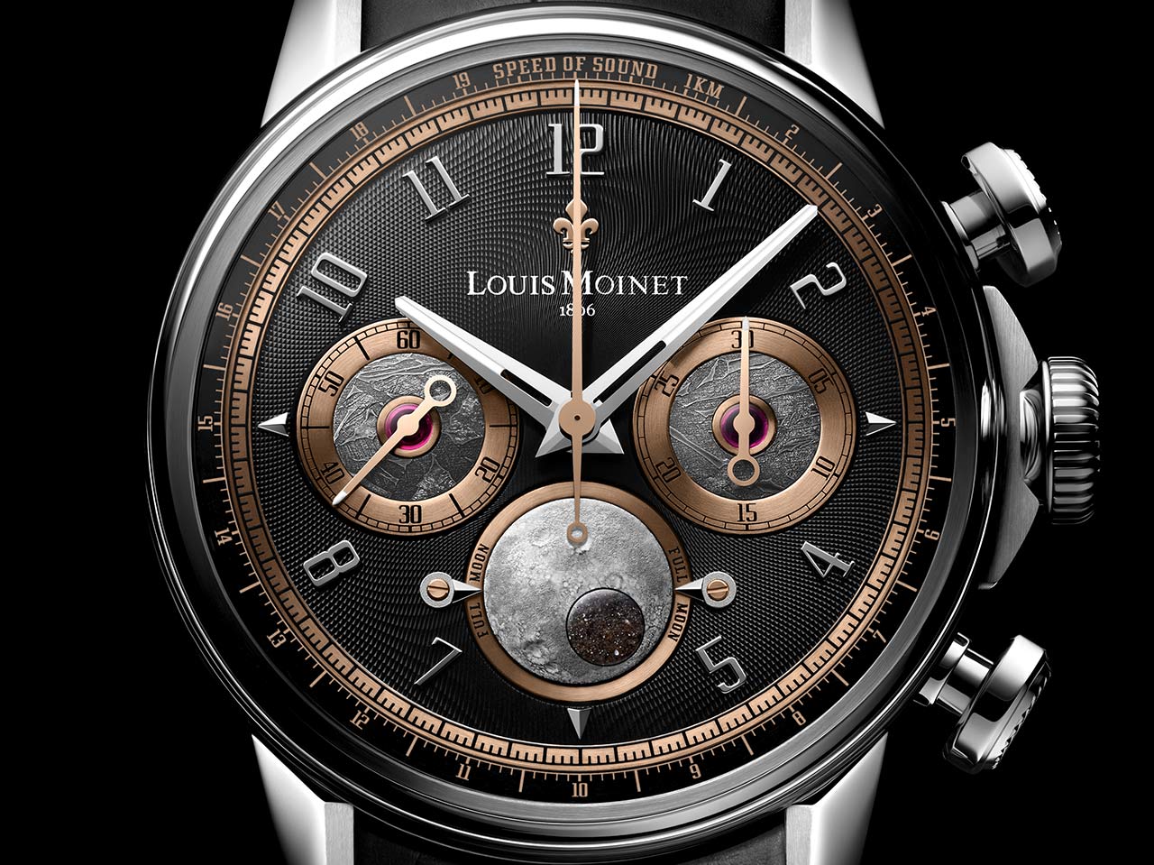 Louis Moinet Speed ​​of Sound: Phiên bản kỷ niệm 20 năm với thiên thạch mặt trăng hiếm