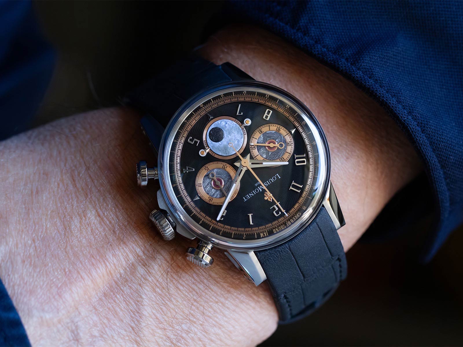 Louis Moinet Speed ​​of Sound: Phiên bản kỷ niệm 20 năm với thiên thạch mặt trăng hiếm