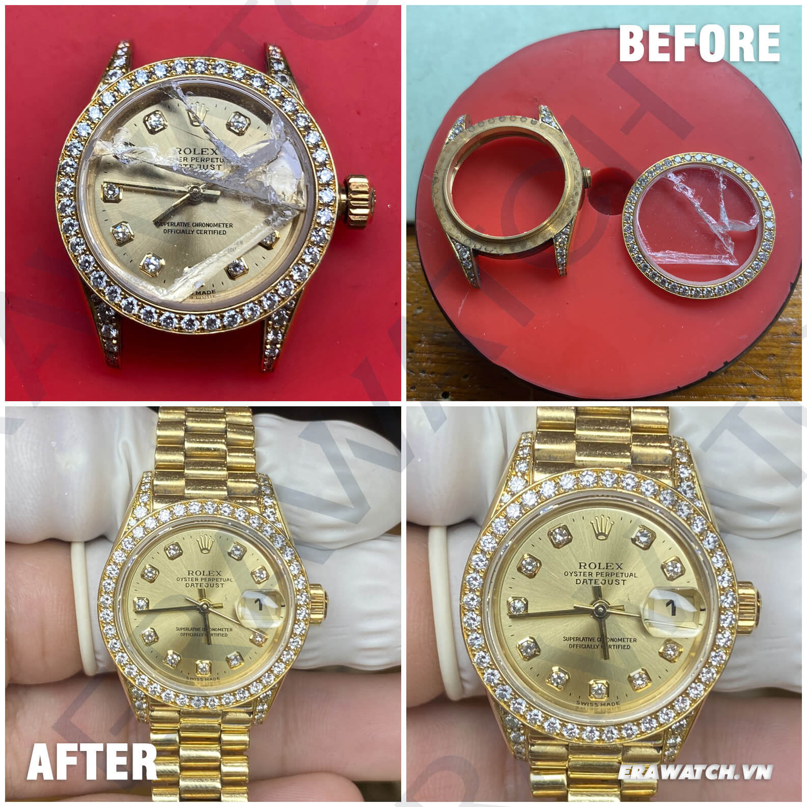 thay mặt kính đồng hồ rolex