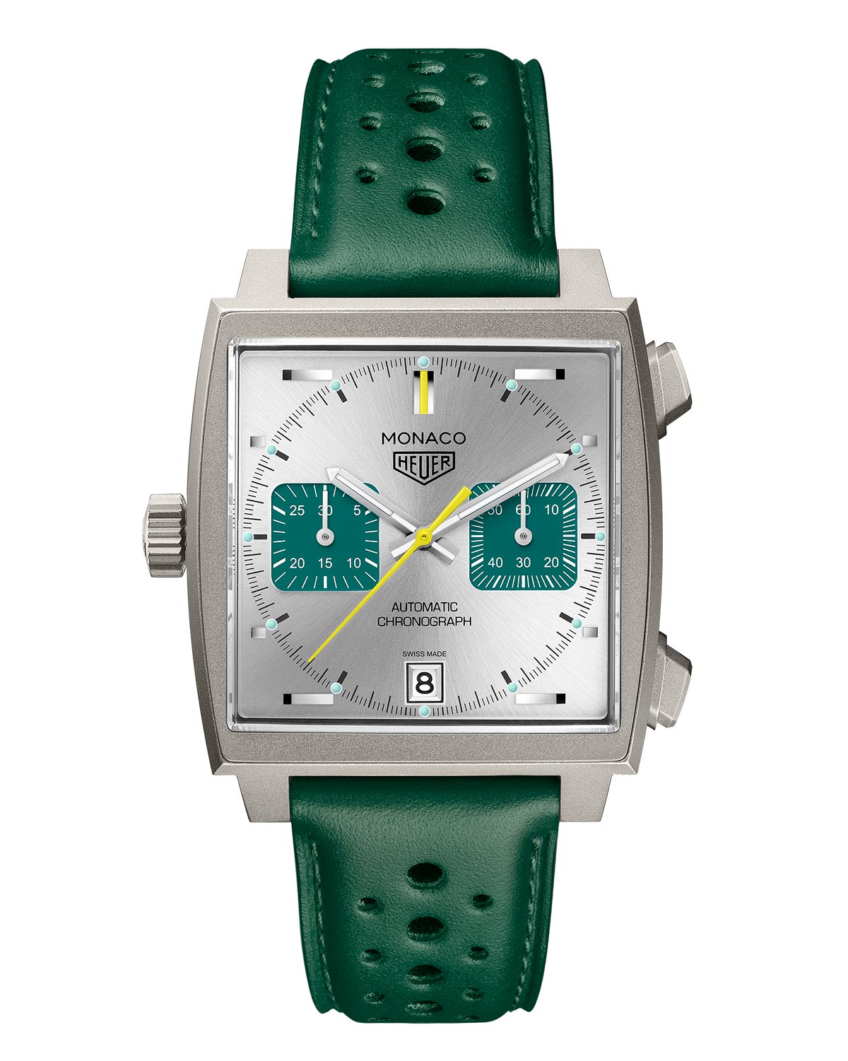 TAG Heuer Monaco Chronograph Racing Green CAW218E.FC6565