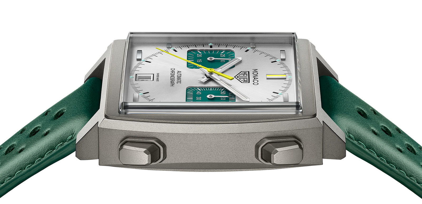 TAG Heuer ra mắt Monaco Chronograph Racing Green, mở rộng dòng sản phẩm Racing Monaco 6 TAG Heuer Monaco Chronograph Racing Green CAW218E.FC6565