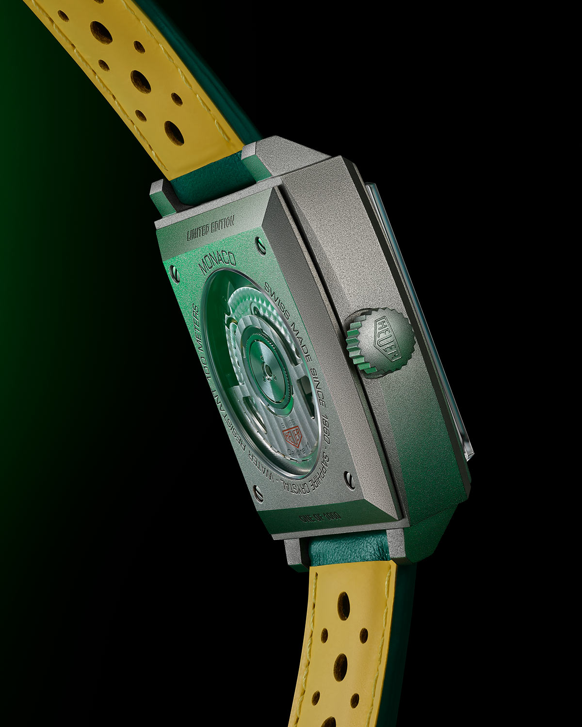 TAG Heuer ra mắt Monaco Chronograph Racing Green, mở rộng dòng sản phẩm Racing Monaco 8 TAG Heuer Monaco Chronograph Racing Green CAW218E.FC6565