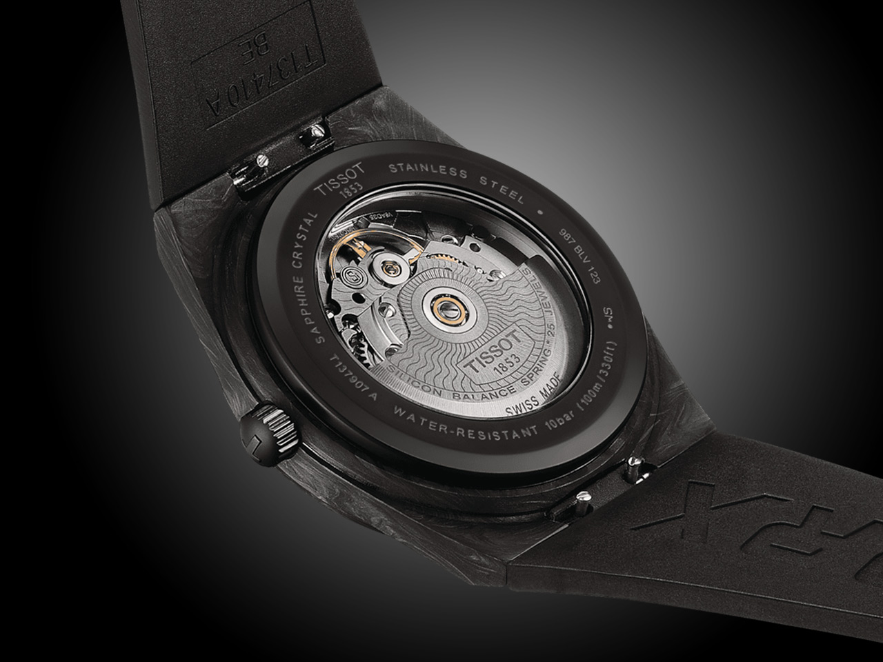 Ra mắt chiếc đồng hồ Tissot PRX Powermatic 80 in forged carbon