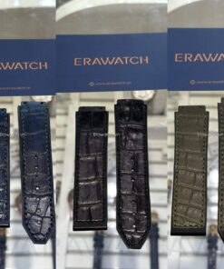 Dây Đồng Hồ Hublot Classic Fusion Da Cá Sấu Size 42 Chính Hãng (Xanh, Đen, Rêu)Dây Đồng Hồ Hublot Classic Fusion Cao Su Bọc Da Cá Sấu Size 42 Chính Hãng