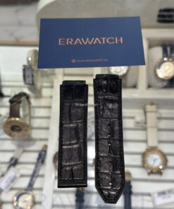 Dây Đồng Hồ Hublot Classic Fusion Cao Su Bọc Da Cá Sấu Size 42 Chính Hãng