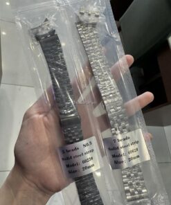 Dây Kim Loại Đồng Hồ Mắt Xích Size 20, 22 (Đen / Trắng)Dây Kim Loại Đồng Hồ Mắt Xích