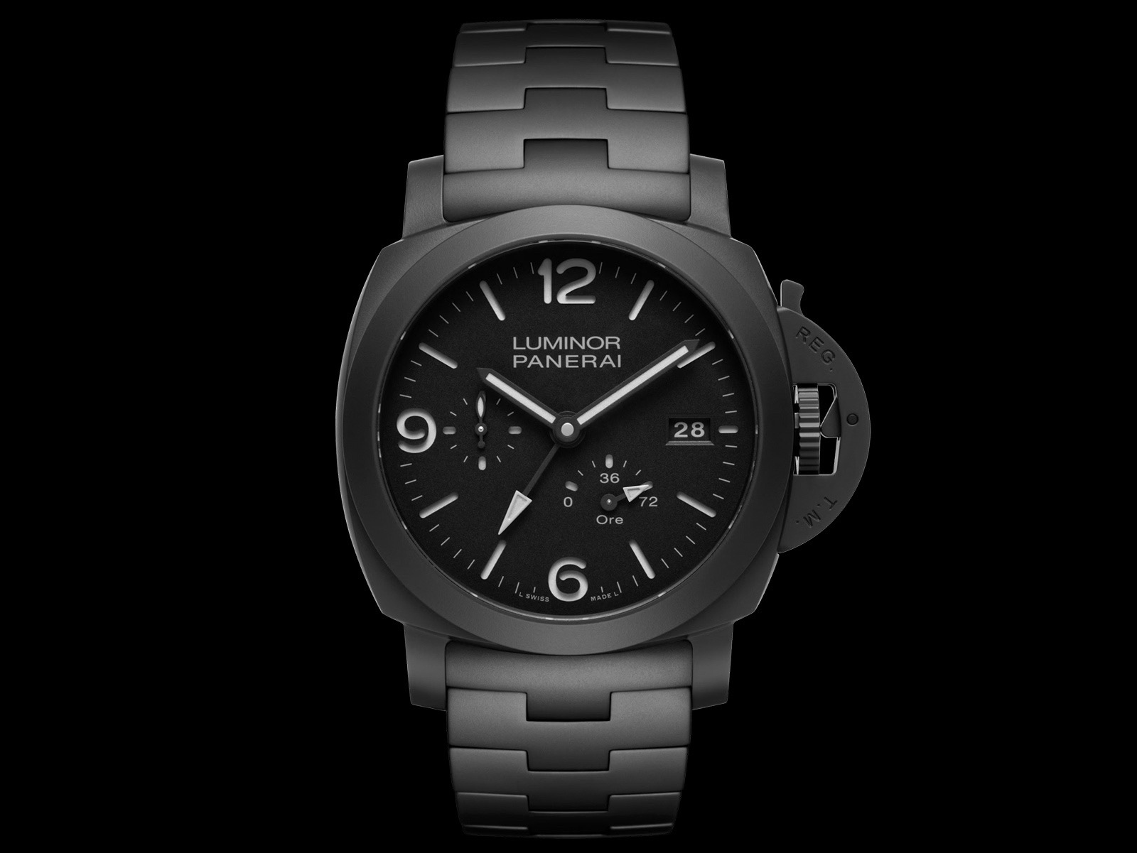 Panerai Luminor GMT Dự Trữ Năng Lượng Gốm Sứ PAM01674