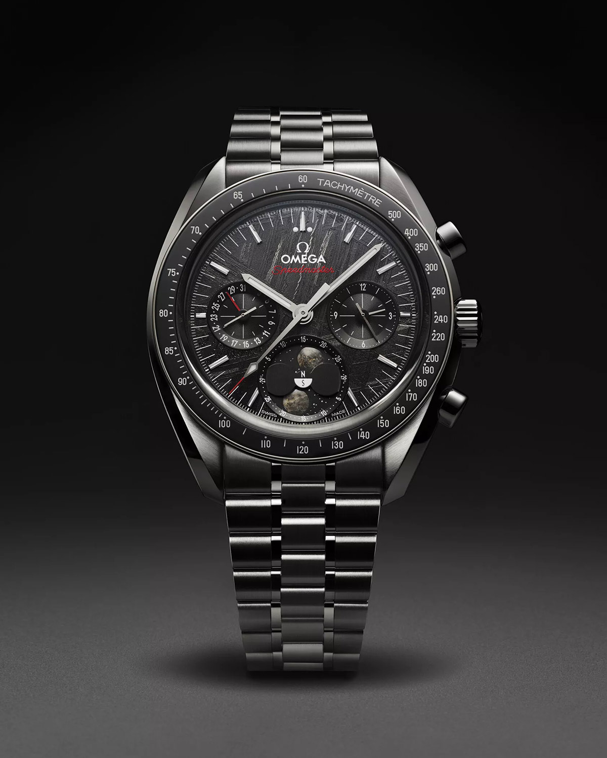 Omega Speedmaster Moonphase Thiên thạch