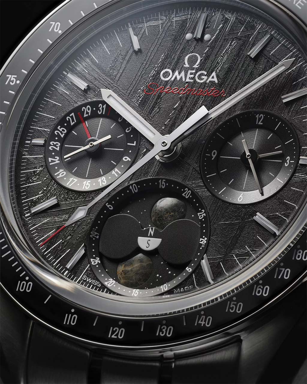 Omega Speedmaster Moonphase Thiên thạch