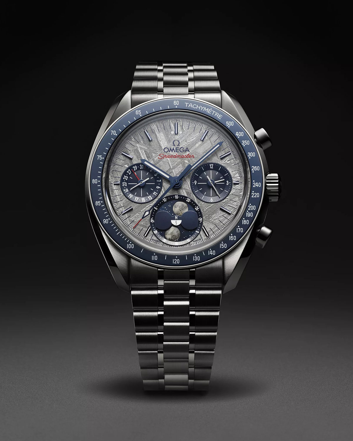 Omega Speedmaster Moonphase Thiên thạch