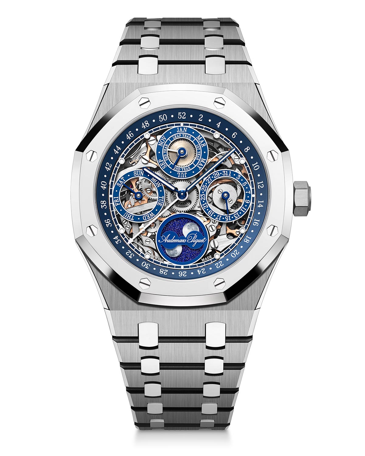 Audemars Piguet Royal Oak Perpetual Calendar Openworked “150th Anniversary” ref. 26585XT.OO.1220XT.01
