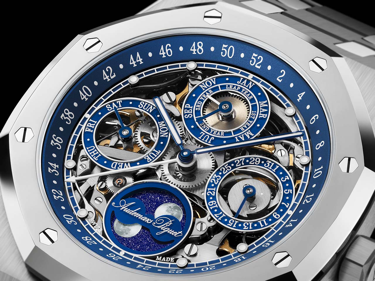 Audemars Piguet Royal Oak Perpetual Calendar Openworked “150th Anniversary” ref. 26585XT.OO.1220XT.01