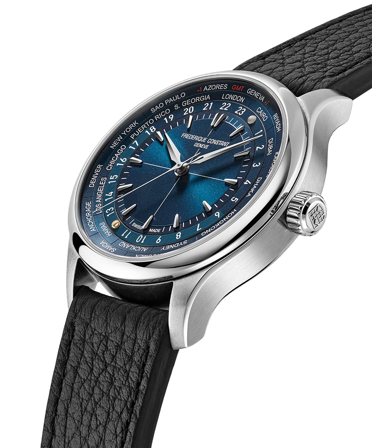 Frederique Constant và Watch Angels giới thiệu mẫu đồng hồ Worldtimer Manufacture 40mm mới