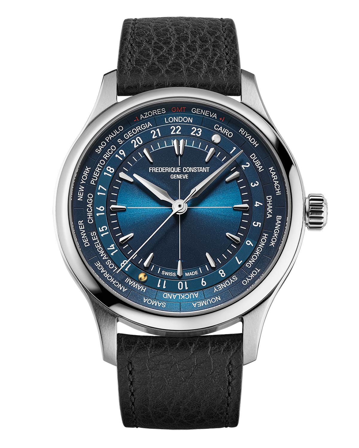 Frederique Constant và Watch Angels giới thiệu mẫu đồng hồ Worldtimer Manufacture 40mm mới