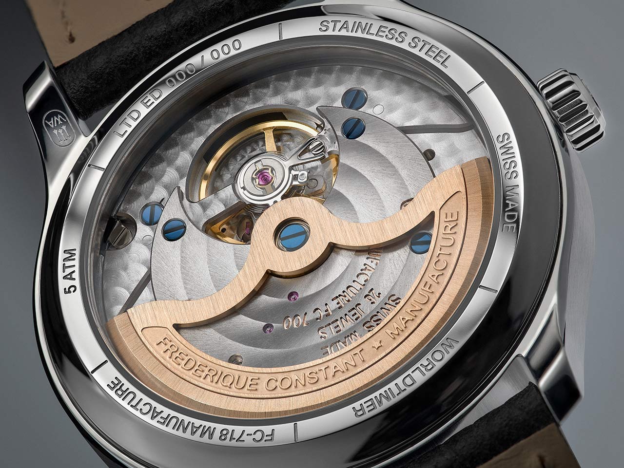 Frederique Constant và Watch Angels giới thiệu mẫu đồng hồ Worldtimer Manufacture 40mm mới