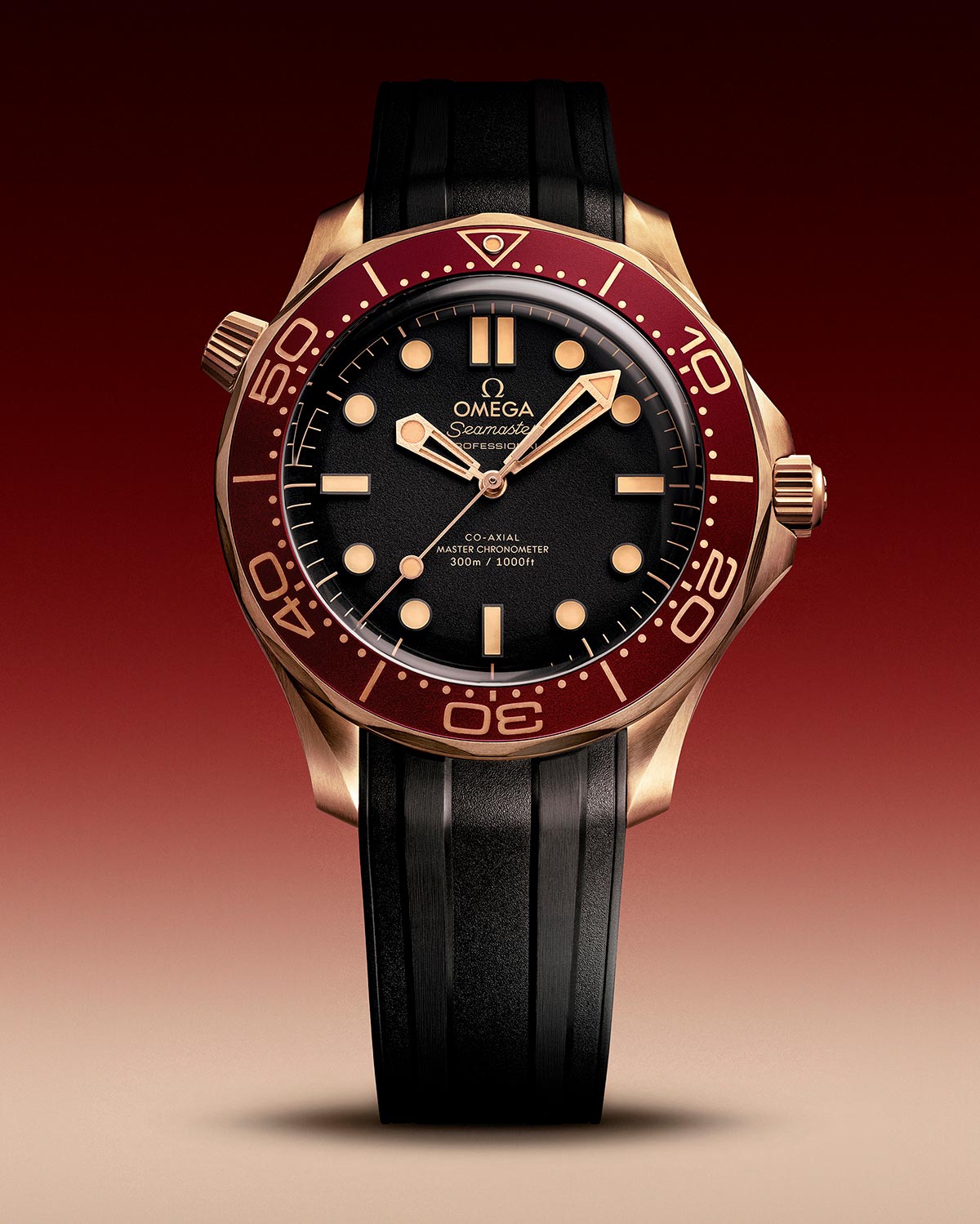 Omega mở rộng dòng Seamaster Diver 300M với phiên bản Bronze Gold và Burgundy