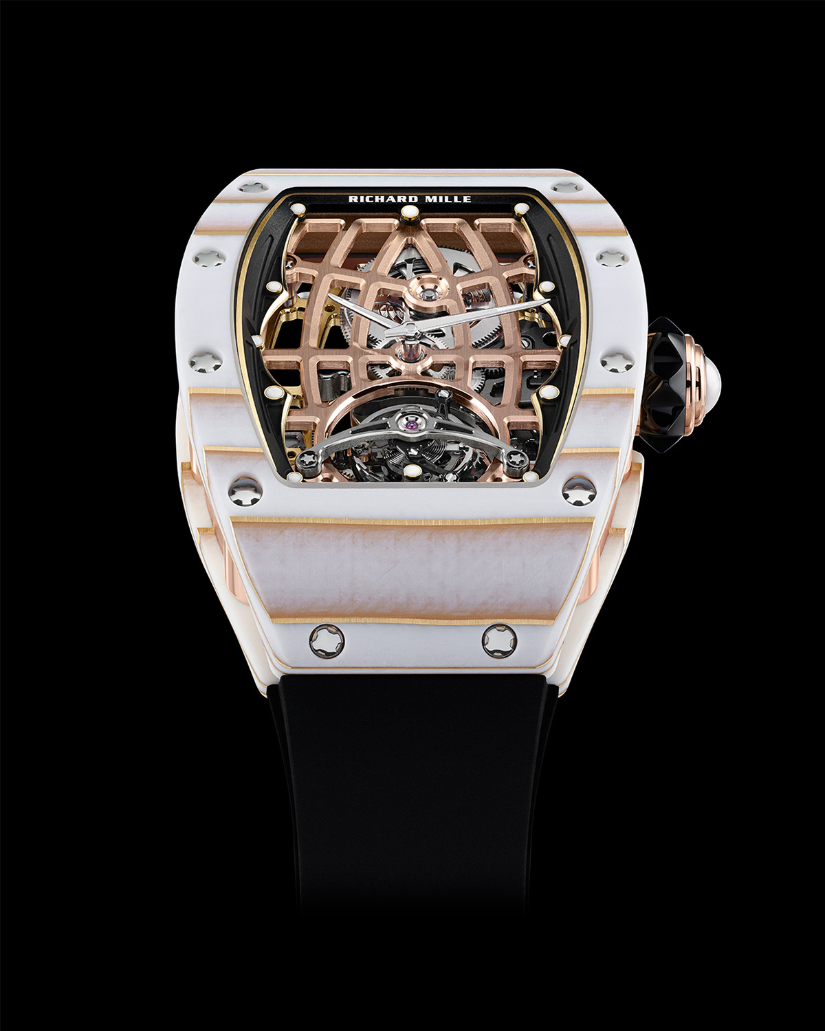 Richard Mille RM 74-02 Automatic Tourbillon bằng Gold Quartz TPT