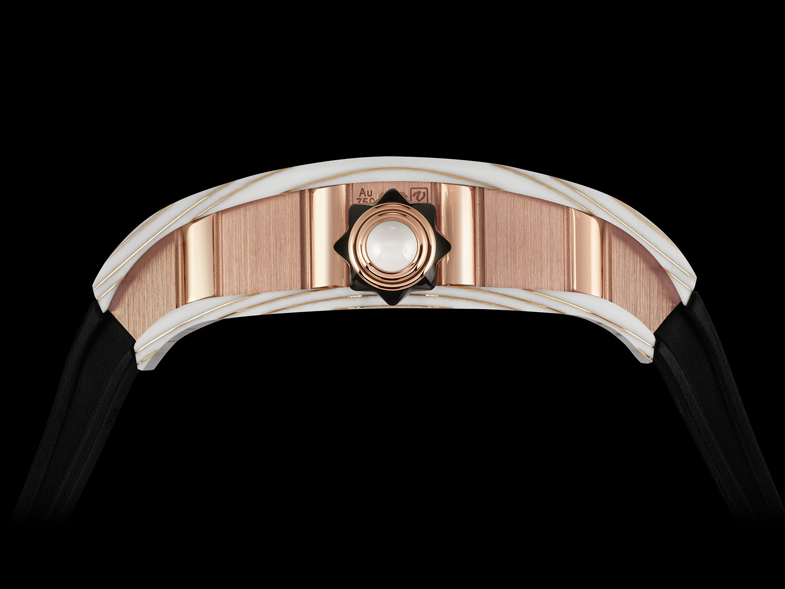 Richard Mille RM 74-02 Automatic Tourbillon bằng Gold Quartz TPT