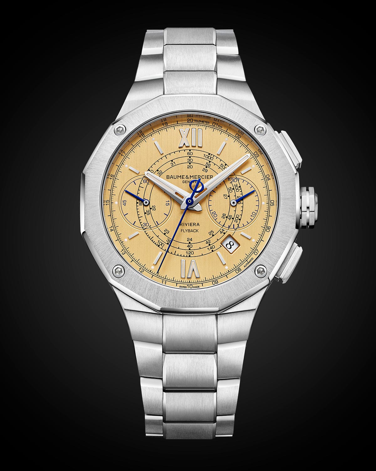 Baume & Mercier Riviera Chronograph Flyback ref. 10828: một sự tri ân dành cho năm 1973