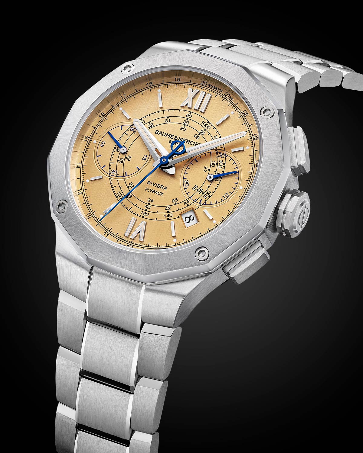 Baume & Mercier Riviera Chronograph Flyback ref. 10828: một sự tri ân dành cho năm 1973