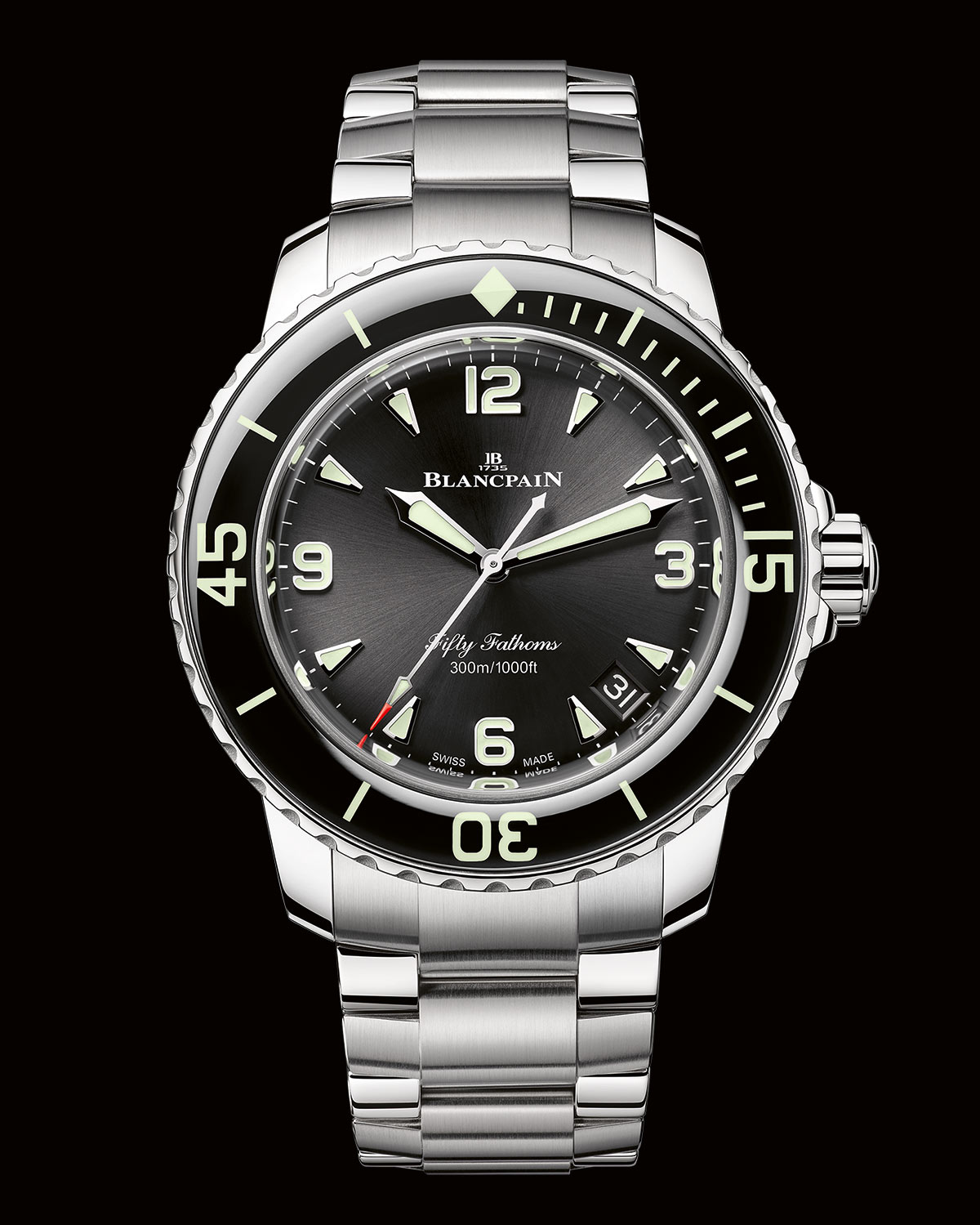 Blancpain ra mắt đồng hồ Fifty Fathoms 42mm phiên bản thép không gỉ