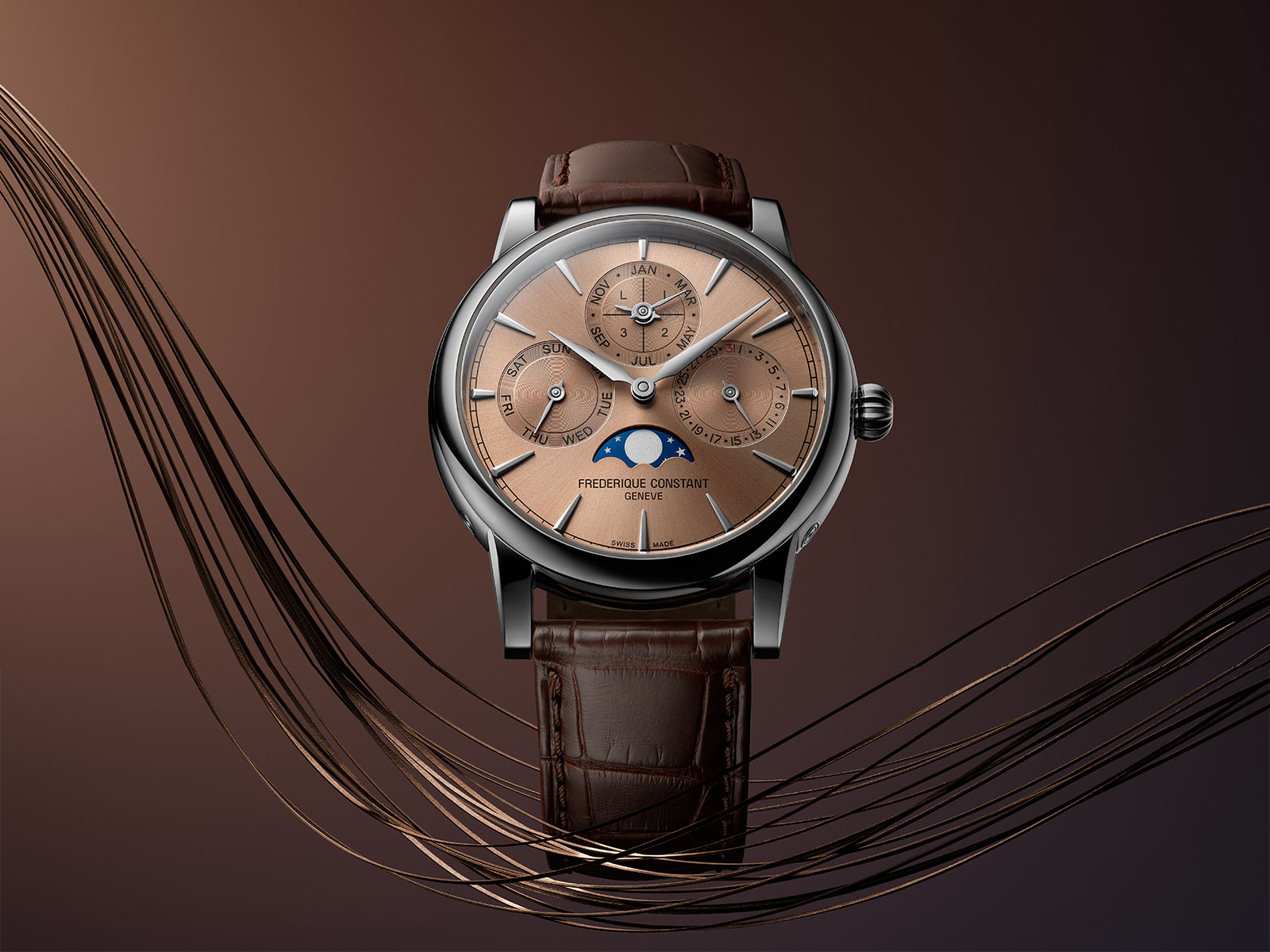 Frederique Constant Classic Perpetual Calendar Sản xuất: thiết kế mới và chuyển động mới