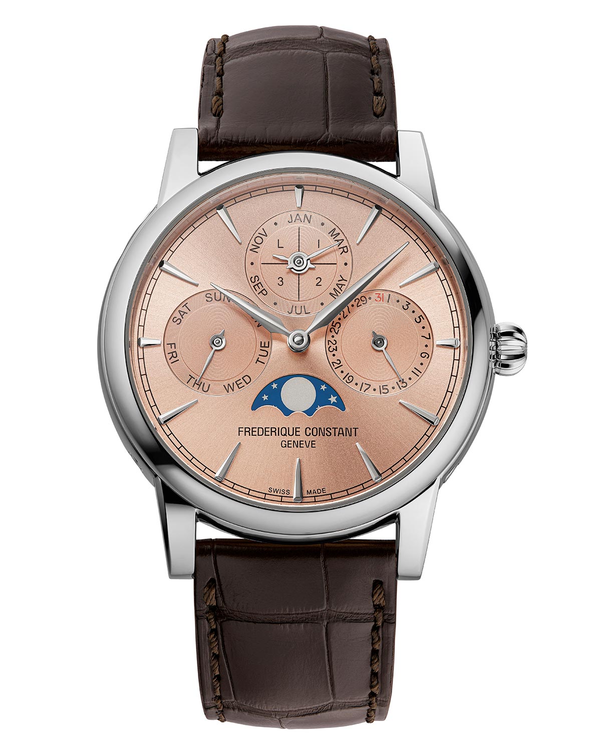 Frederique Constant Classic Perpetual Calendar Sản xuất: thiết kế mới và chuyển động mới