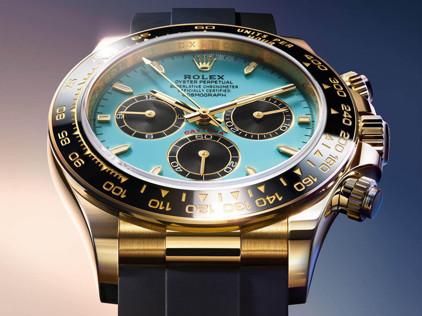 Rolex Daytona 126518LN với mặt số sơn mài xanh ngọc lam 4 Rolex Daytona 126518LN với mặt số sơn mài xanh ngọc lam