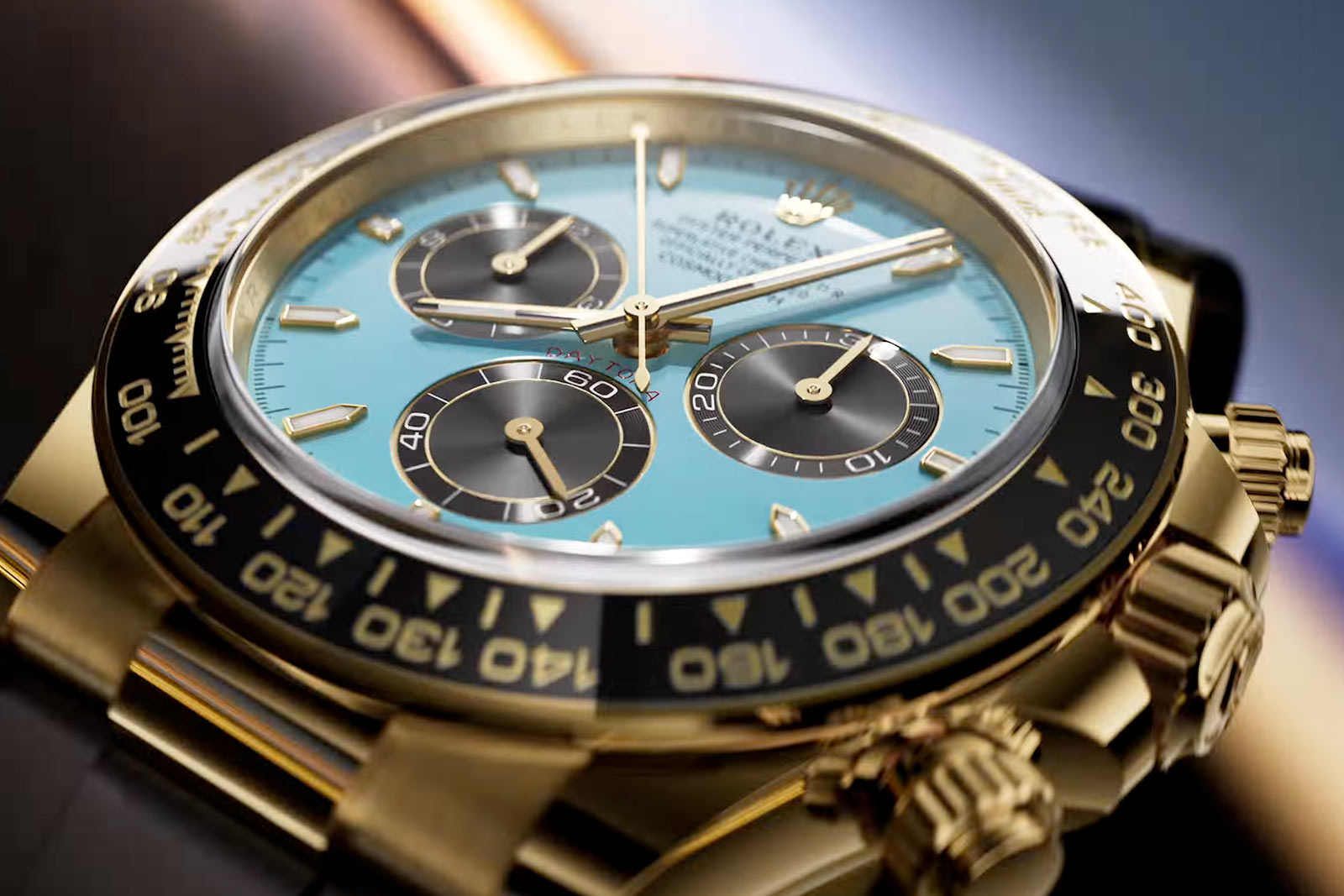 Rolex Daytona 126518LN với mặt số sơn mài xanh ngọc lam 3 Rolex Daytona 126518LN với mặt số sơn mài xanh ngọc lam