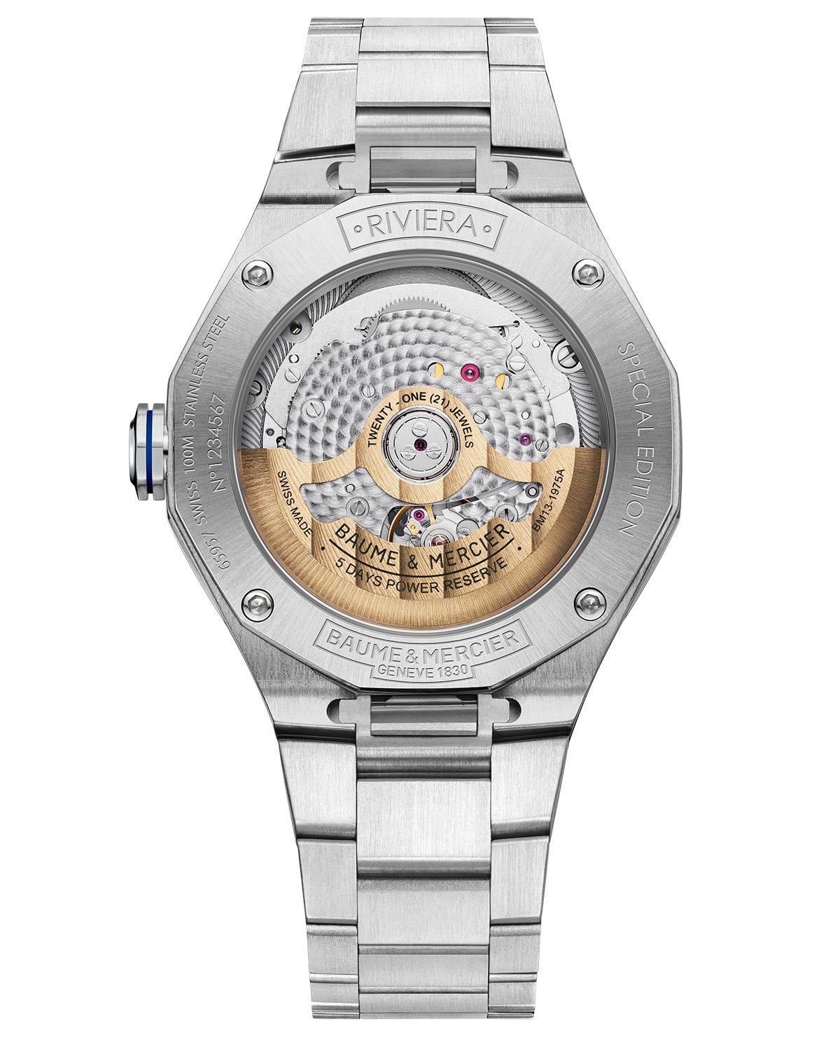 Baume & Mercier ra mắt năm mẫu Riviera mới cho mùa hè 2025 8 Baume & Mercier ra mắt năm mẫu Riviera mới cho mùa hè 2025