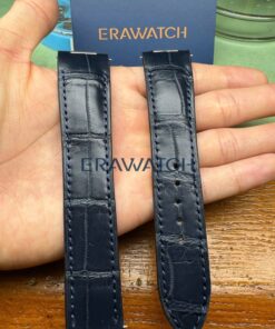 Dây đồng hồ Omega da cá sấu Nam Mỹ, sử dụng chốt vàng khốiDây đồng hồ Omega da cá sấu Nam Mỹ, sử dụng chốt vàng khối