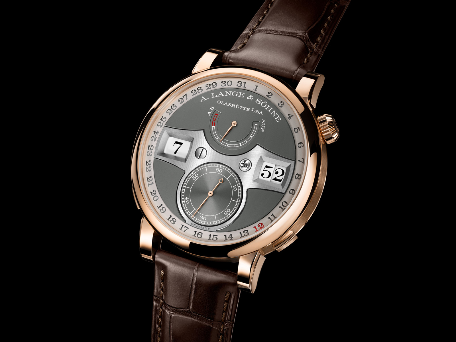 A. Lange & Söhne Zeitwerk Date nay có sẵn bằng vàng hồng