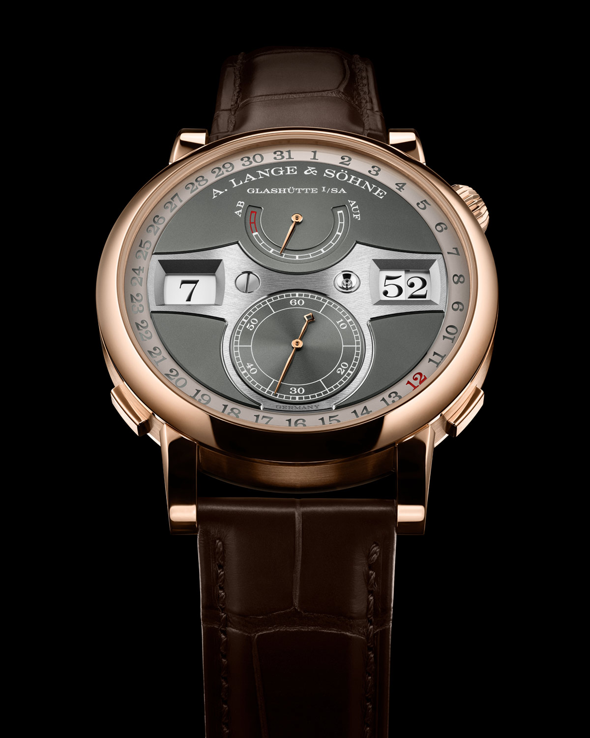 A. Lange & Söhne Zeitwerk Date nay có sẵn bằng vàng hồng