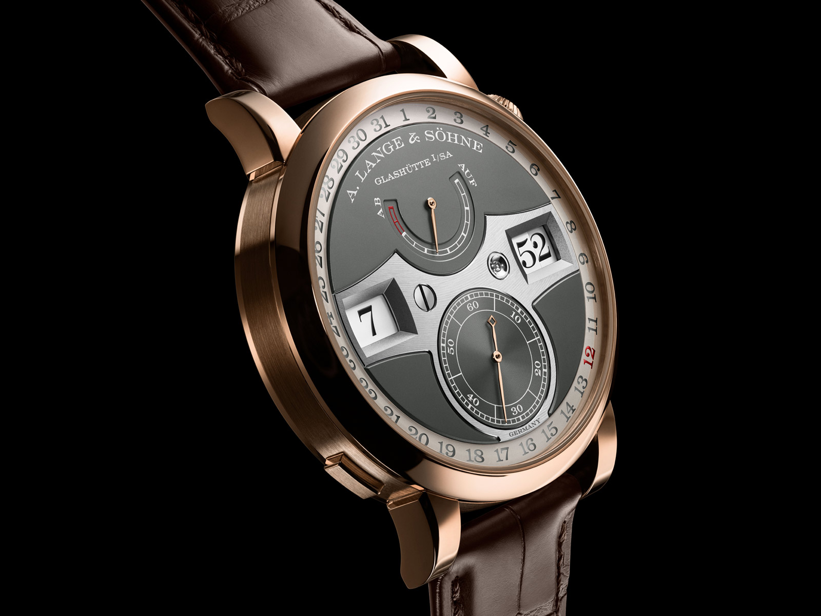 A. Lange & Söhne Zeitwerk Date nay có sẵn bằng vàng hồng