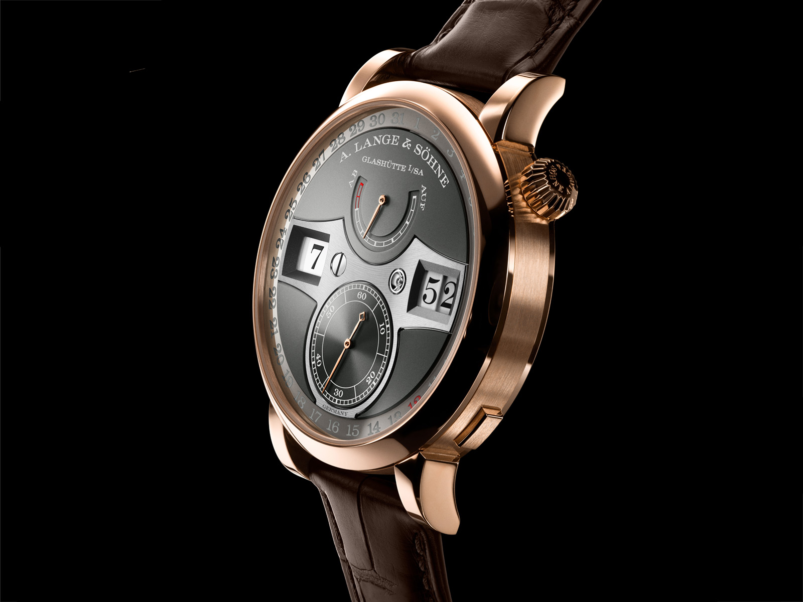 A. Lange & Söhne Zeitwerk Date nay có sẵn bằng vàng hồng